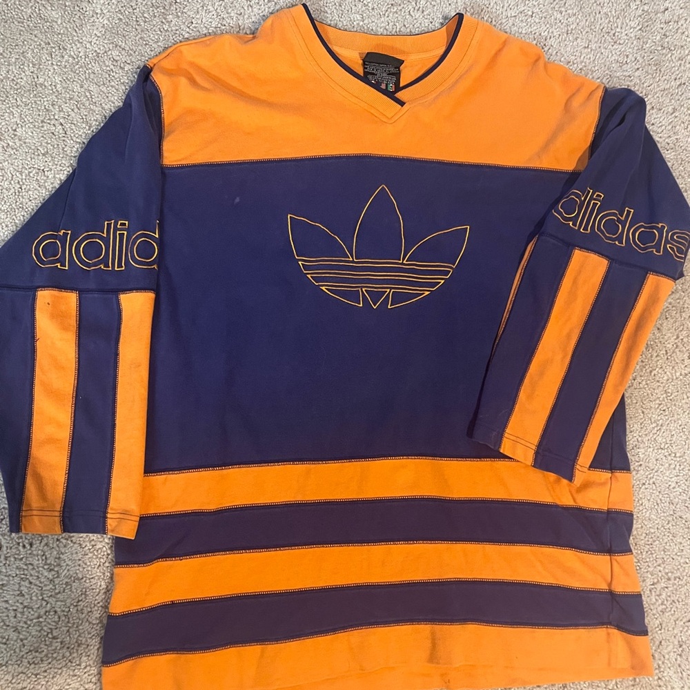 Vintage Adidas Pullover - Large Trefoil Logo - Size L